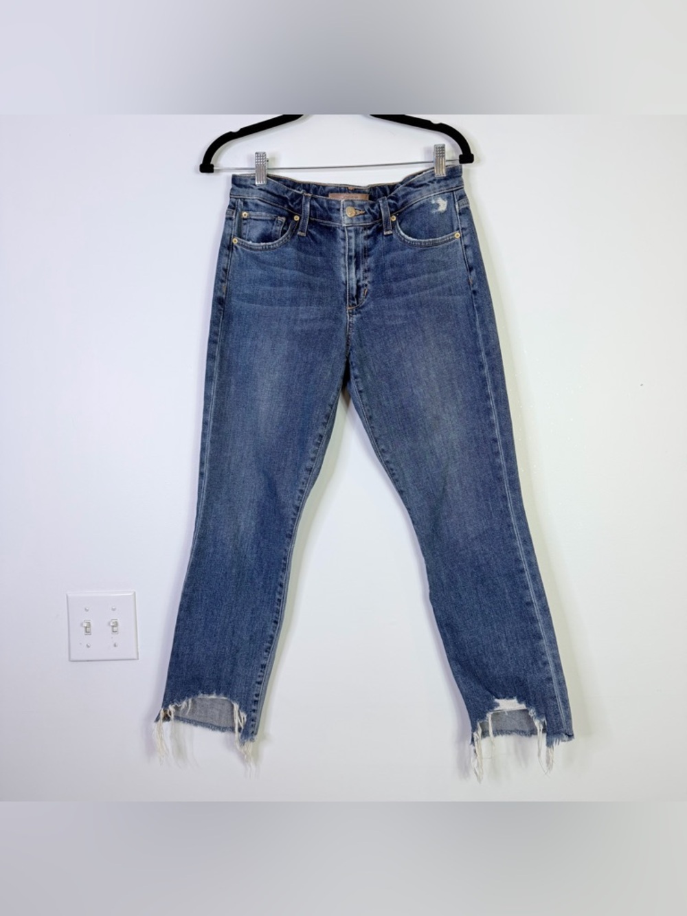 Joe's Jeans | The Smith Mid Rise Straight Crop Denim Blue Jean 26